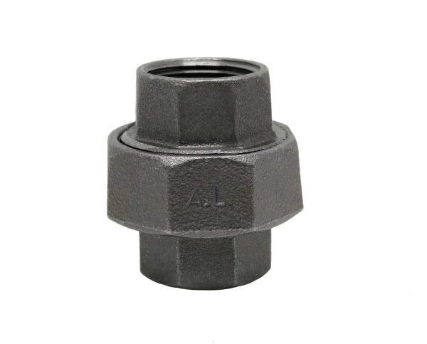 Verschraubung, Nr.340, konisch dichtend, schwarz, IG/IG, 5/4"