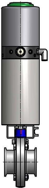 M&S Scheibenventil SV04, DIN-CC, AISI 316L bl., DN 80, EPDM