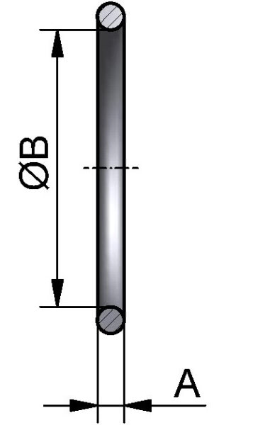 PharmCom O-Ring, ISO, DIN 11864, 76,1 mm, HNBR