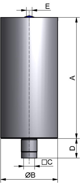 M&S Pneumatischer-Antrieb PAMS1, Luft/Feder, AISI 304 bl., DN 15-100 / 1"-4"