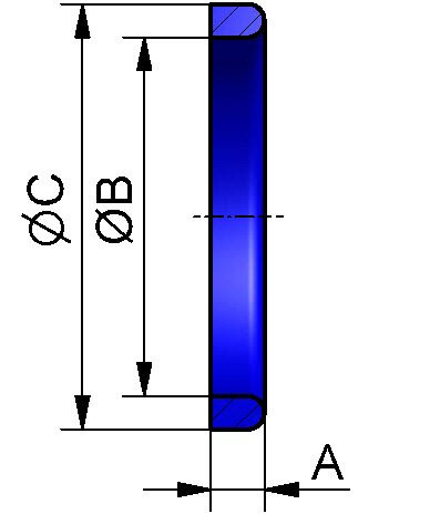 Dichtring G HOHE AUSFÜHRUNG, VMQ (SILIKON TRANSPARENT), DN 100x8mm