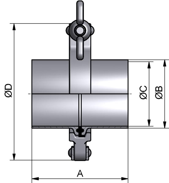 HyCom TC-Verbindung, DIN, DIN 32676, 1.4404, DN 32 (35x1,5mm)