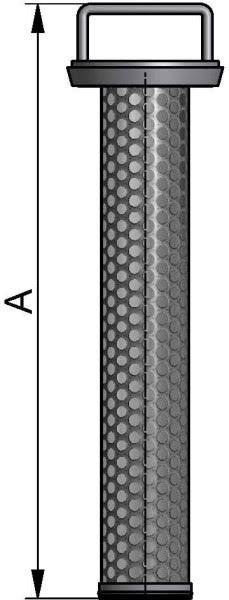 Spaltsiebeinsatz Eckrohrsieb, AISI 316L pol., DN 100, EPDM