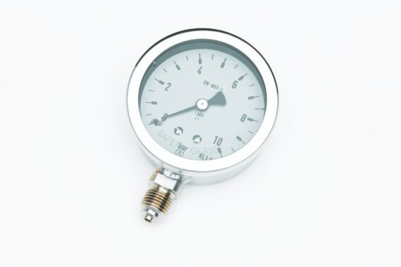 Rohrfeder-Chemiemanometer-VA, NG 63 mm, 0 - 4 bar, Kl. 1,6, U 1/4"