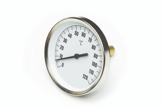 Bimetall-Standardthermometer, 0 - 60° C, NG 100 x 45mm, Kl.2, MS-TH