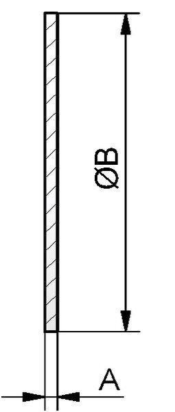 Dichtscheibe für Blindmutter, PTFE, DN 40/1,5"