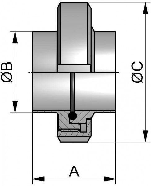 HyCom Verschraubung, ASME, DIN 11853, AISI 316L, 1" (25,4x1,65mm)