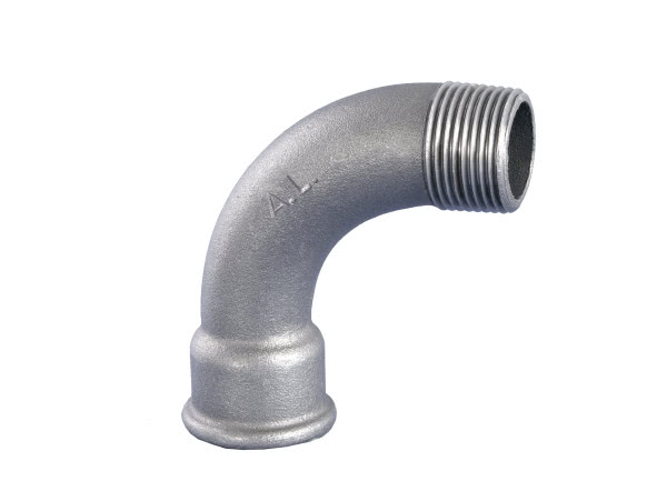 Bogen lang 90°, Nr.1, verz., IG/AG, 6/4"