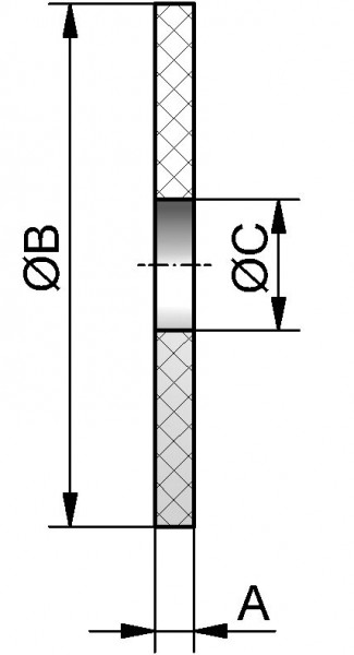 Bördeldichtung, DN 200, NBR (Perbunan)