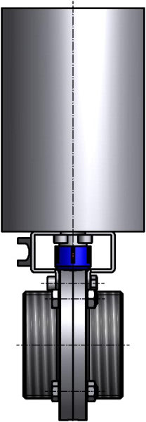 M&S Scheibenventil SV04, DIN-GG, AISI 304 bl., DN 32, FKM