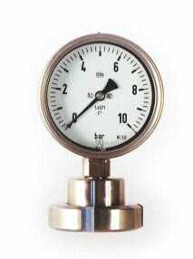 Membrandruckmittler, MD 50, NG 100mm, 0 - 10 bar, Kl. 1,0, Gly, K/M, DN 50, U