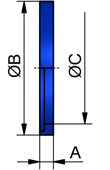 IDF Dichtung, ISO (L-Form), 4", NBR (PERBUNAN)