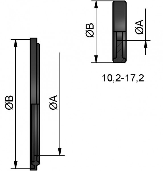 Dichtring CLAMP (TC), ISO, FKM, 139,7mm, FL 155mm