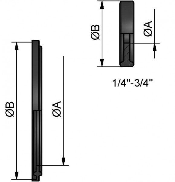 Dichtring CLAMP (TC), ZOLL, EPDM, 1", FL 50,5mm