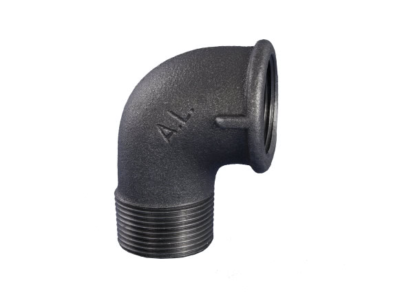 Winkel 90°, Nr.92, schwarz, IG/AG, 1/2"