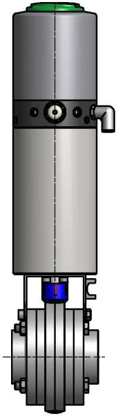 M&S Scheibenventil SV04, ZOLL-ZF, AISI 316L bl., 2,5", EPDM