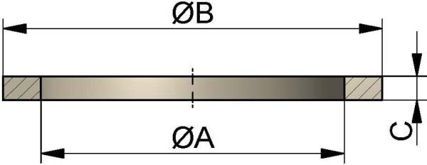 Dichtung Schaulaterne, DN 50 (62,5x50x4mm), NBR (PERBUNAN)